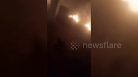 Israeli Airstrikes Hit Gaza Red Crescent HQ