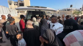 Funeral held for Red Crescent worker killed in Israeli strike on Gaza