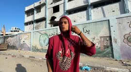 Footage shows aftermath of Israeli attack on school in southern Gaza