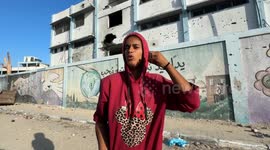 Footage shows aftermath of Israeli attack on school in southern Gaza