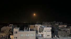 Israeli forces launch illumination flares over Gaza’s Khan Younis