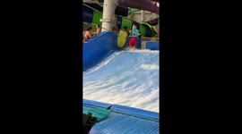 Wave simulator mishap leads to wardrobe slip in Pennsylvania, USA