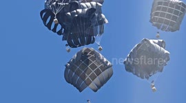 Cargo planes drop humanitarian aid to Gaza amid Israeli siege
