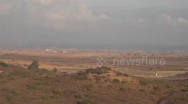 Israel: Israeli strikes in northern Gaza visible from Sderot area