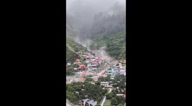 Massive Flood Hits Khir Ganga River in Uttarkashi; Dharali Village Ravaged by Debris and Sludge