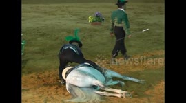 horses flashback 2006-The old horse acrobats do not disappoint. Witness Incredible Acrobatic Horse Riding in Spain