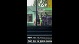 Pensioner looks delighted on her first go on extreme fairground ride
