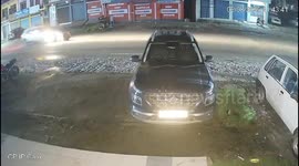 India: Speeding Car Rams Stray Bull, Drags It Along