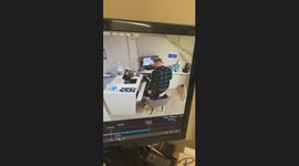 Relaxation goes wrong: Bored boy falls backward while swinging on chair