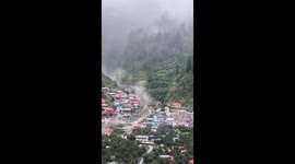 Village wiped out by flood surging down mountain leaving 50 missing in India