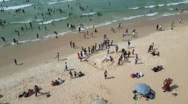 Senegalese artist turns Dakar’s beaches into sand sculpture galleries