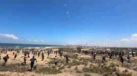 As starvation deepens, Palestinians turn to airdrops for survival in Gaza