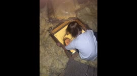 Christmas adventure turns dramatic as young girl panics while stuck in loft