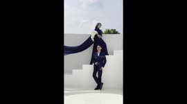 Bride faints from the heat while posing for wedding pictures
