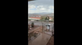 Lightning Strikes Outside Morenci, Arizona Home