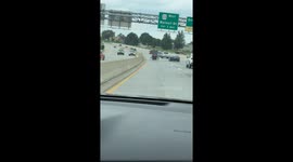 Motorist left raging as woman rides horse and buggy onto highway's fast lane