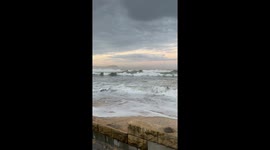 crazy waves, Wamberal and Terrigal beach washing away