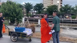 Hundreds of fugitives found living as monks as police raid temples across Thailand
