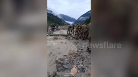 India: Rescue operation underway to find around 100 missing people after mudslide strikes Indian village