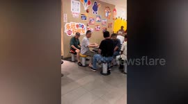 Pensioners fill McDonald's store in China for their morning card games