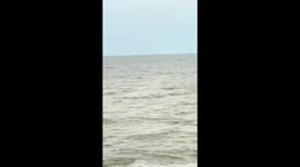 Fisherman drifting at sea for six hours is rescued by passing ferry