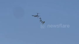 Aid airdropped over Gaza amid ongoing Israeli attacks and blockade