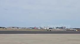 Moment plane makes emergency landing at UK airport