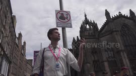 Edinburgh Fringe, Royal Mile, Scotland's answer to banksy