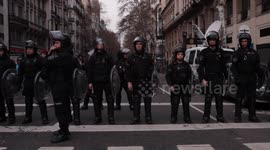 Security forces use tear gas, water cannons on protesters in Buenos Aires