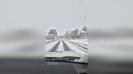 Australia: Snow Covers Roads In Armidale As Winter Weather Hits New South Wales