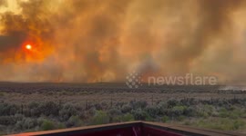 US: Enormous Smoke Cloud Towers Over Highway As Monroe Fire Burns