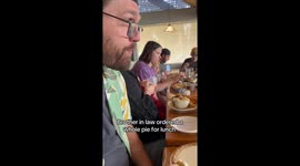Brother-in-law orders whole pie on family holiday — Instagram video hits 7 million views