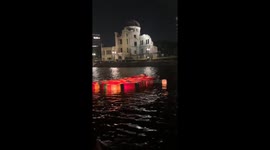 Japan: Lanterns Float in Hiroshima to Mark 80th Anniversary of Atomic Bombing