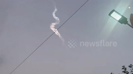 Chinese rocket launch explosion leaves trails across sky in the Philippines