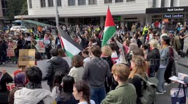 Students for Palestine rally and march in Sydney, Australia