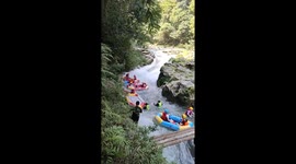 White water rafters have mass pileup crash on river in China