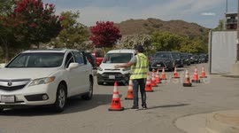 US, Los Angeles: Porter Ranch LADWP Sets Up Water Station For Residents Due to Repair Outage