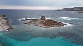 Sardinian beaches captured in striking drone footage during peak season