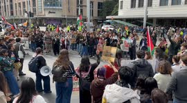 Students for Palestine rally and march in Sydney, Australia