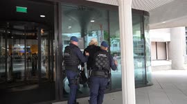 Protesters clash with police in Hague during emergency Gaza debate