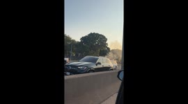Breaking: Vehicle on fire near LaGuardia airport in New York