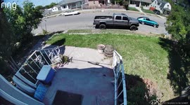 Stolen Camry crashes after sideswiping Datsun in Helena, Montana, USA