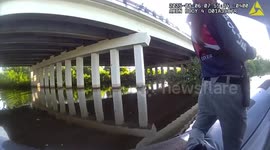 US: Heroic Rescue Under Crosstown Bridge Saves Woman From Drowning