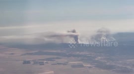 US: Gifford Fire Seen From Plane Between San Francisco And Palm Springs