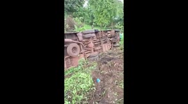 Two pupils killed and dozens injured  when school bus crashes  in Thailand