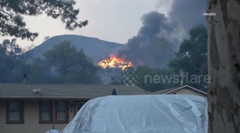 US, Los Angeles: Castaic The Canyon Wildfire Continues To Grow Part 4