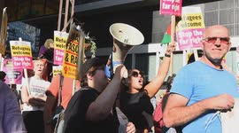 Britannia Hotel Clash: Pro-Asylum Seekers vs. Far-Right Protesters Erupts!