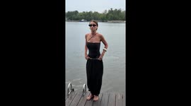 Moscow Influencer Falls Into Water