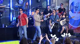US: The Jonas Brothers Perform On NBC 'Today' Show