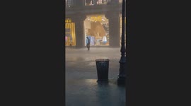 Breakdancing in Pouring Rain
